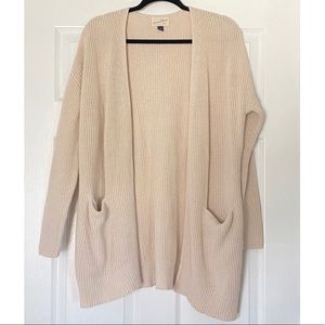 Beige cardigan from Target. Perfect for fall weather!